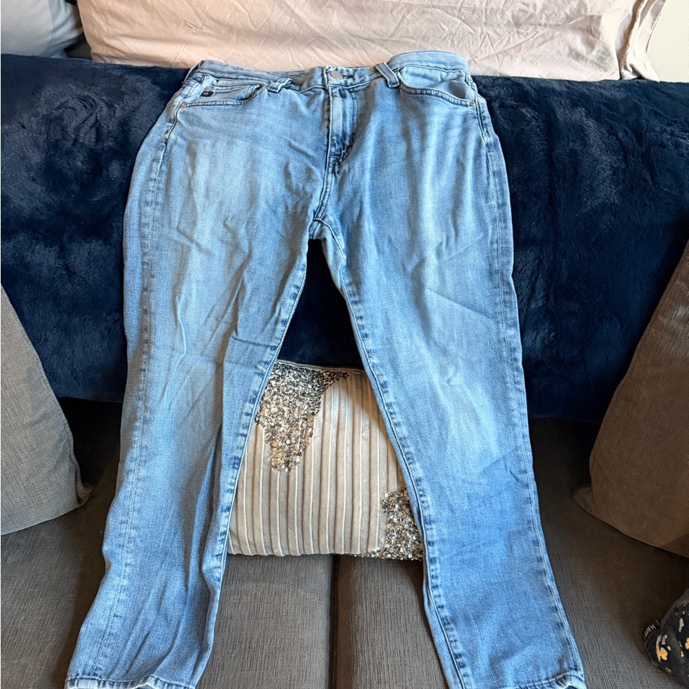 AG Adriano Goldschmied Light Blue Boyfriend Jeans